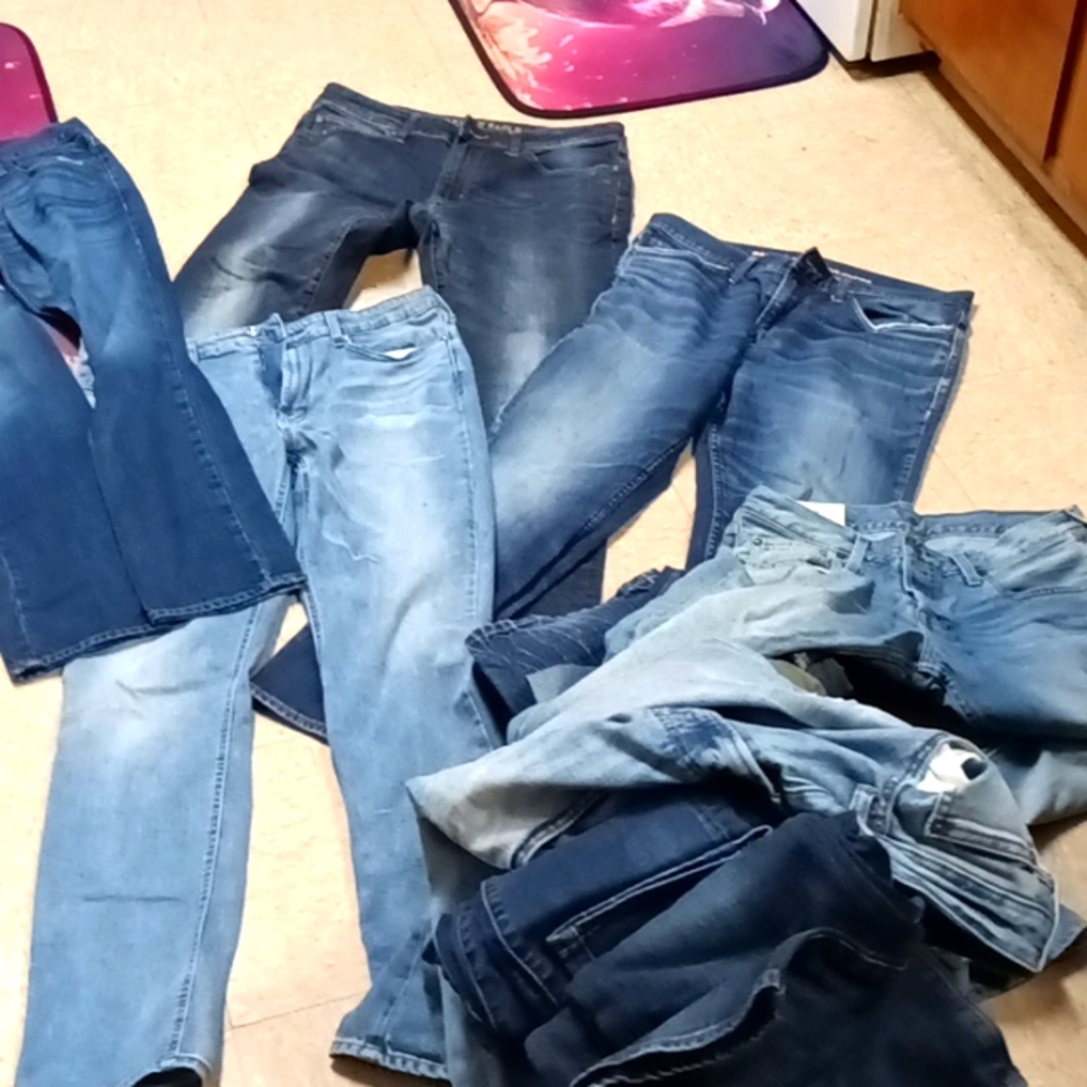 American eagle Hollister Express Abercrombie bullhead Fitch Buckle jeans men